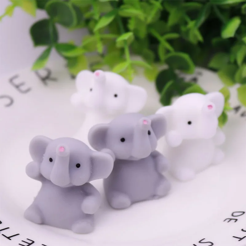 4 см в индийском стиле слон милая сжимаемая игрушка мини Mochi Squishi ремешок для
