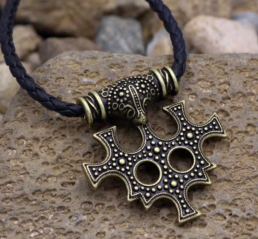 Youe shone кожаное колье с кулоном в стиле викингов Thors Hammer Viking cross Mjolnir Hiddensee