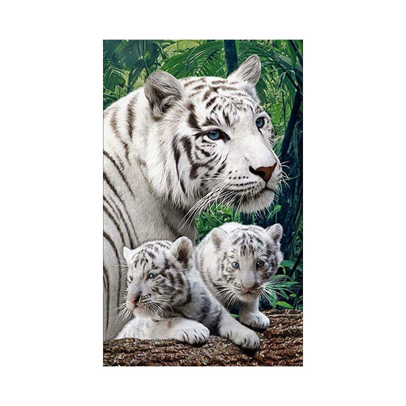 

Алмазная живопись "сделай сам", "Тигр", вертикальная серия, вышивка крестиком в прихожей