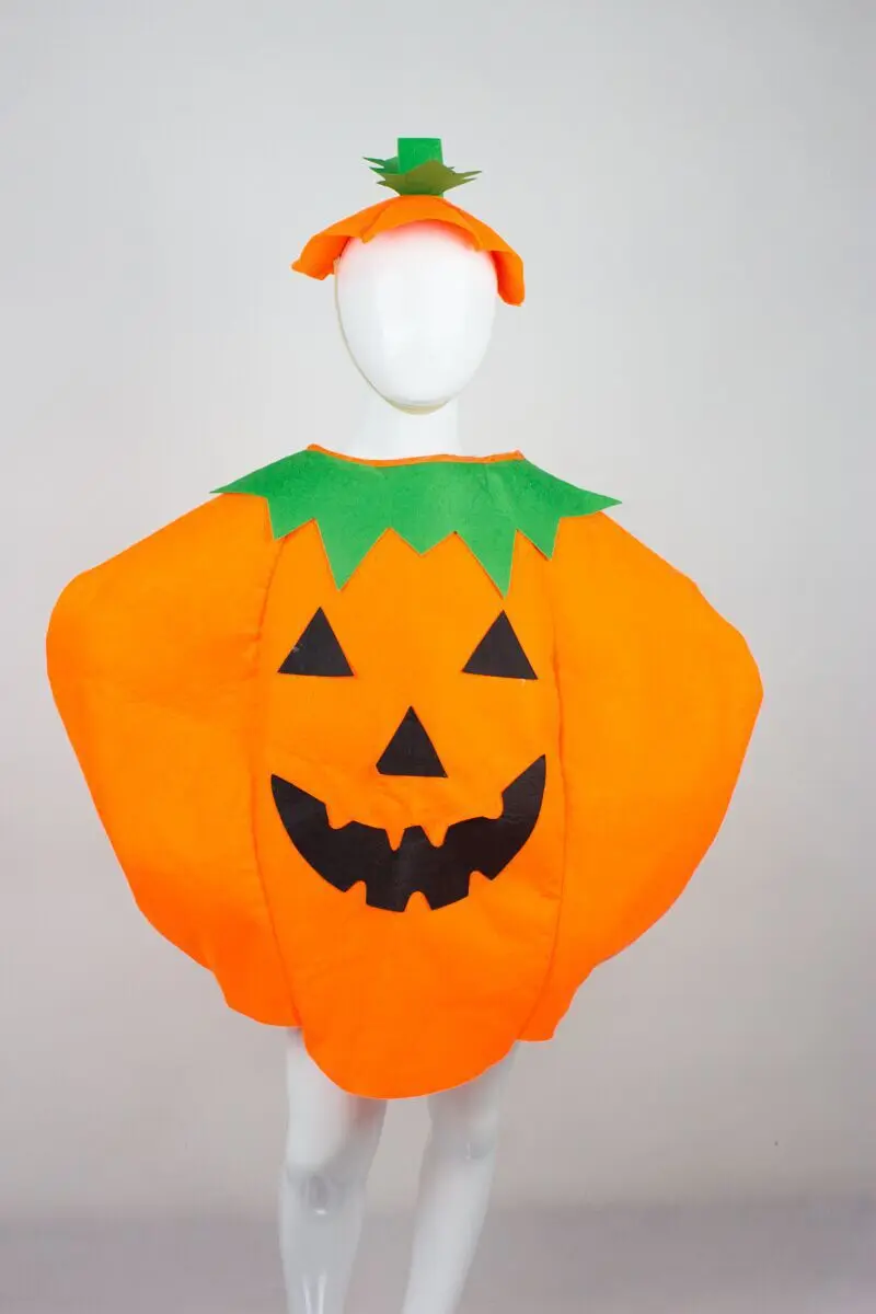 Halloween cosplay party dance performances pumpkin costume for children clothes suit |