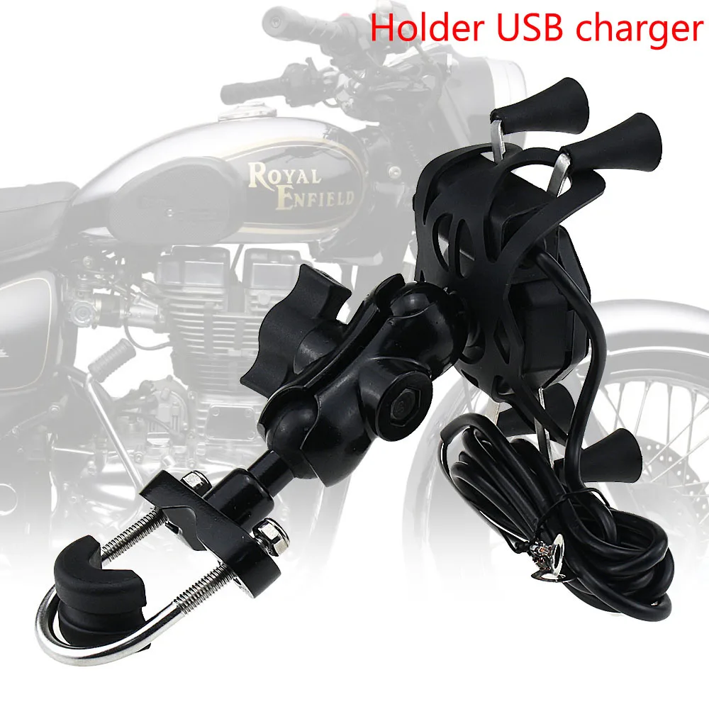 USB-3 Для HONDA CBR600 F4 F4i CB400 VTEC CB1000 CBR 600RR 1000RR мотоцикл gps навигация рамка мобильный телефон кронштейн - Цвет: USB-3