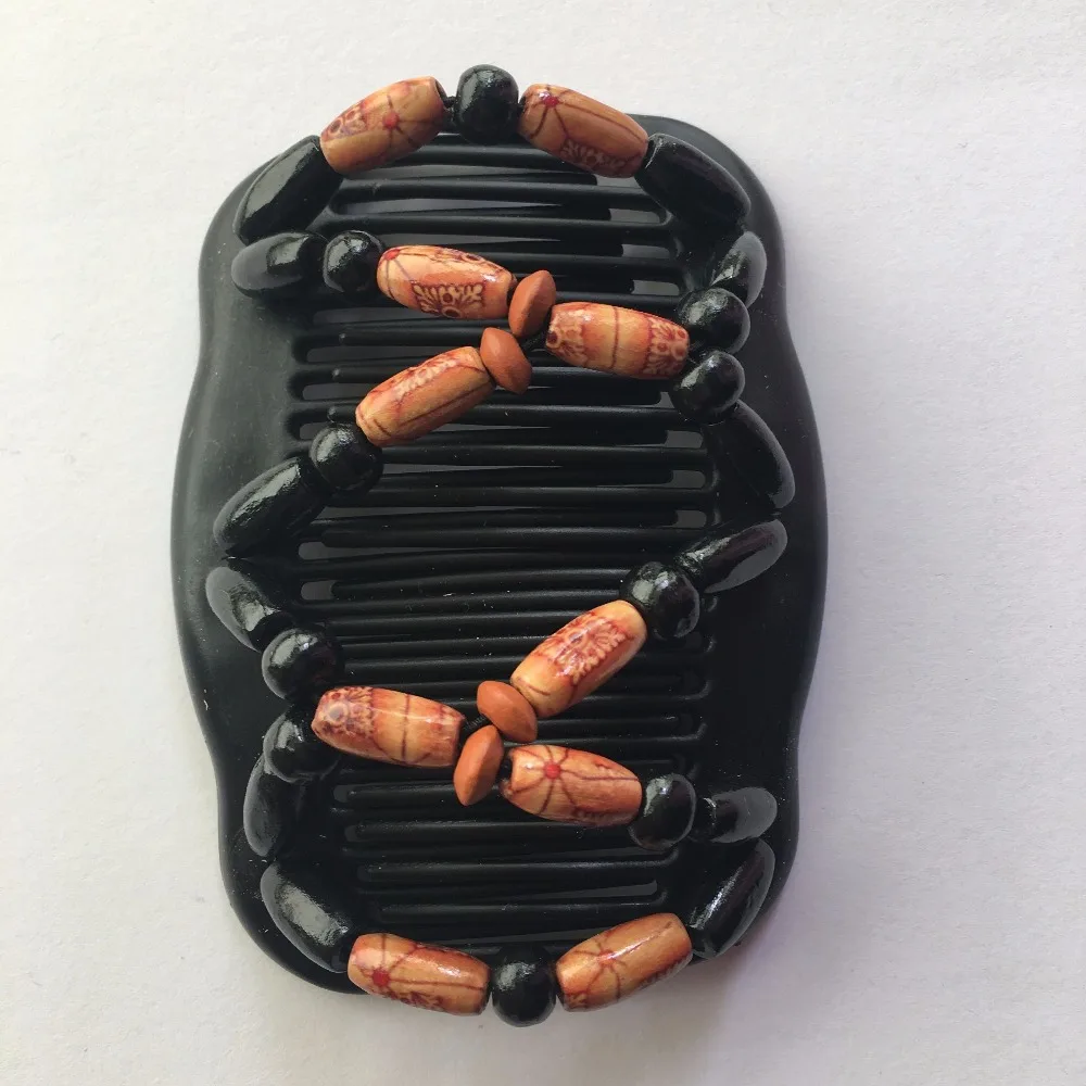 Ful Long Wooden Beads Magic New High Quality Comb 20 Pcs/lot