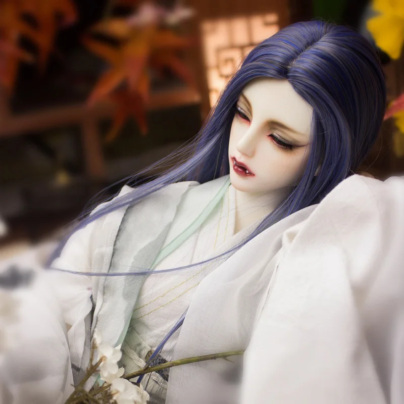 2 Allaosify 1 шт. Bjd парик Сплит Длина прямые синтетические волосы парик 1/3 1/4 bjd кукла парик Древний китайский стиль - Цвет: 2