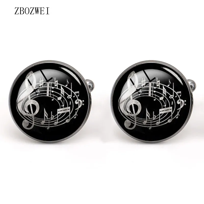Новинка 2018 мужские и женские пуговицы запонки с музыкальным символом воротник