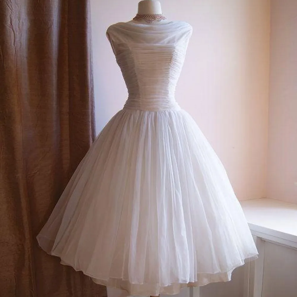 ILoveWedding коктейльные платья трапециевидной формы, формальные тюлевые платья без рукавов, плиссированные платья на молнии, вечерние платья для выпускного вечера
