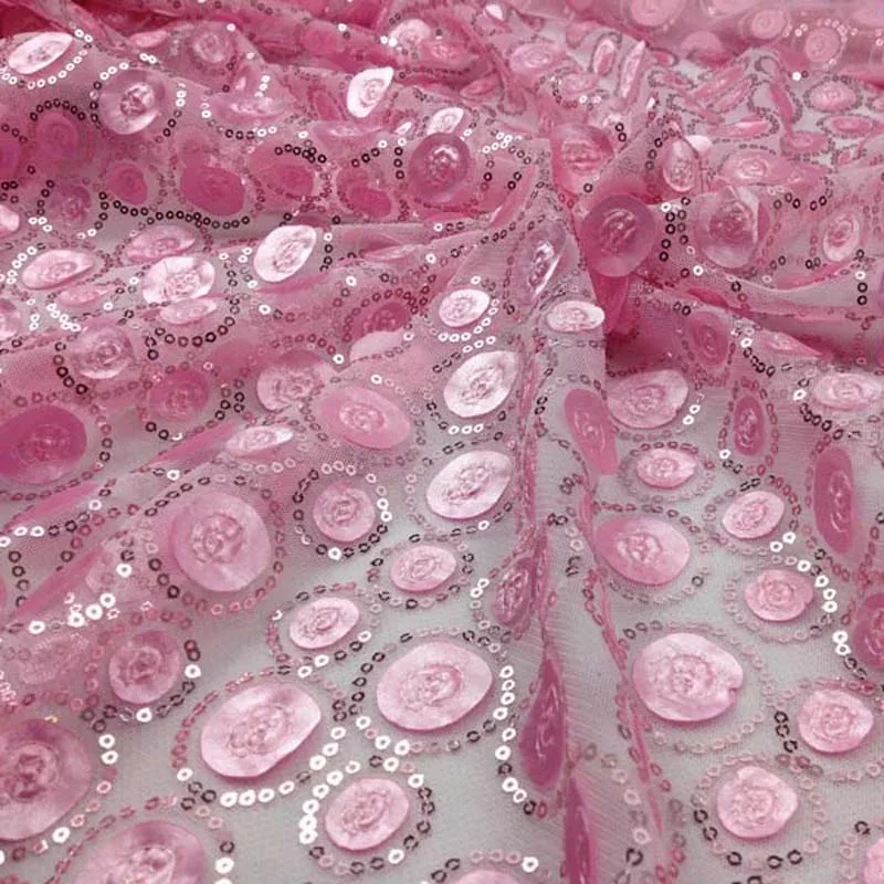 1 ярд африканская кружевная ткань с блестками для платья ширина 130 см Нигерия