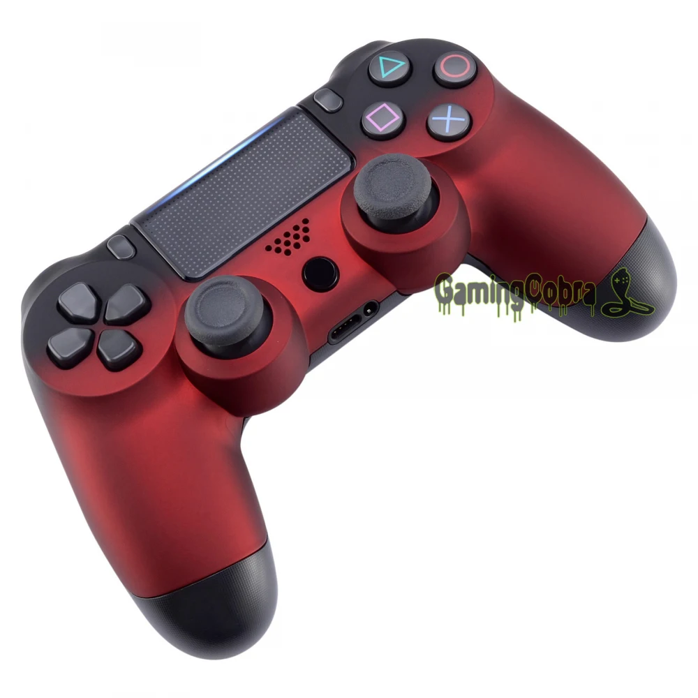 Soft Touch тени красный спереди Корпус в виде ракушки задняя крышка для PS4 Pro тонкий игровой контроллер JDM-040 JDM-050 JDM-055-SP4FX12