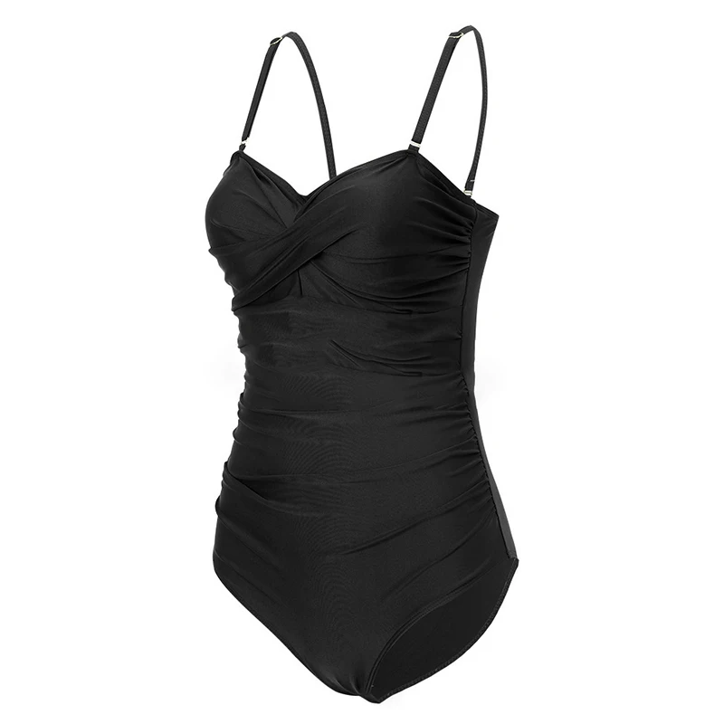 2020 размера плюс купальники для женщин с принтом в полоску горошек Купальники