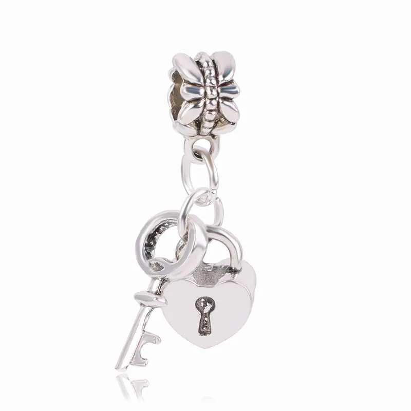 Dodocharms камера Микки Морская звезда любовь кулон с синим кристаллом Бусы из серебряного сплава талисманы Fit Pandora Браслеты DIY ювелирные изделия