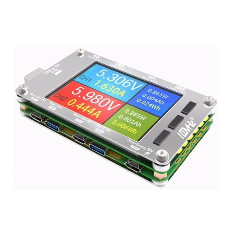 T50N двухканальный монитор питания USB PD QC3.0 QC2.0 тестовый тестер измеритель
