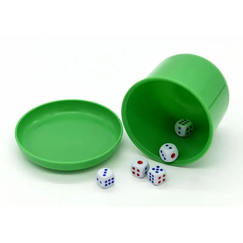 Пластиковый стаканчик для игральных костей с крышкой и 5 KTV вечерние бар