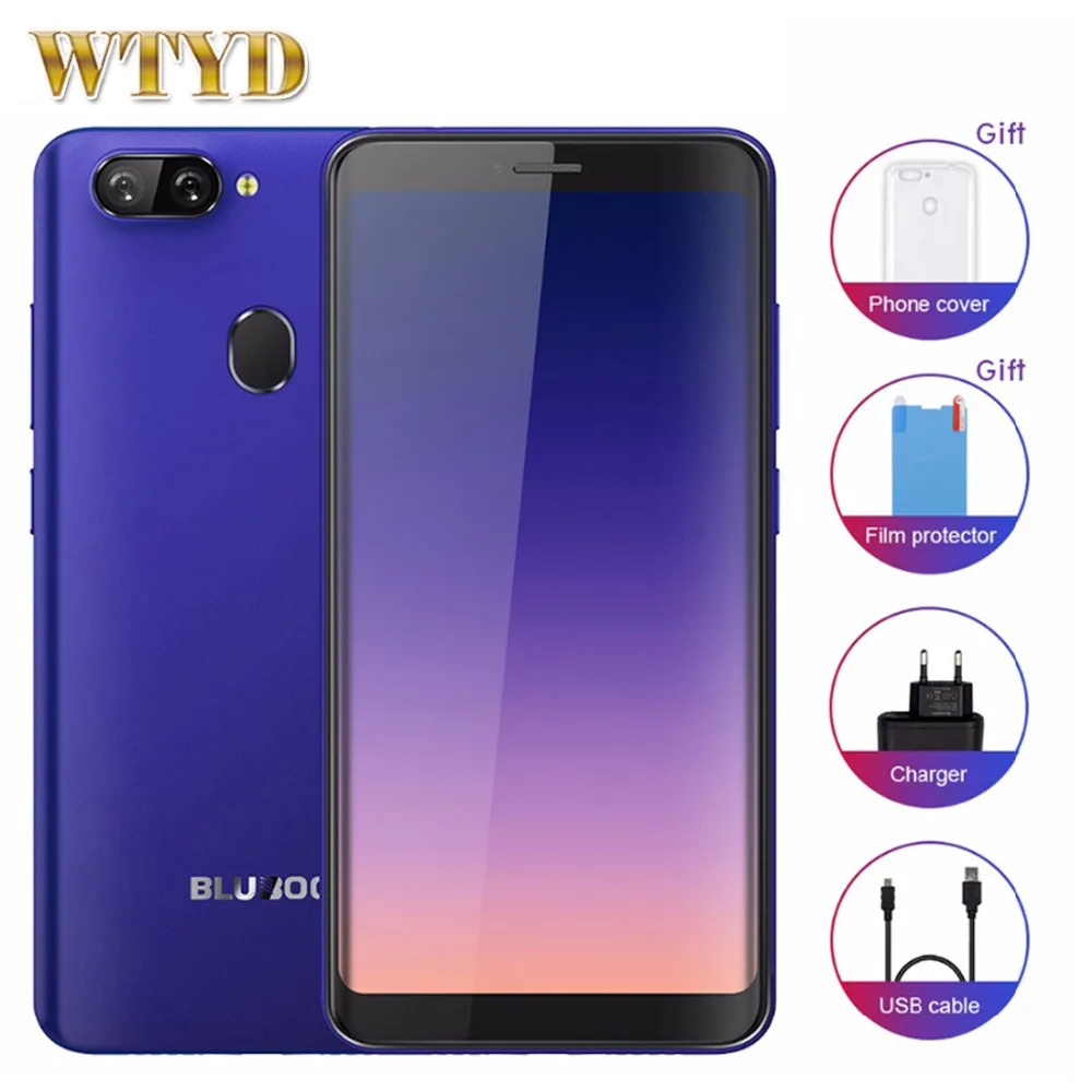 BLUBOO D6 мобильный телефон Android 8 1 2 ГБ + 16 четырёхъядерный экран 5 дюймов|Смартфоны| |