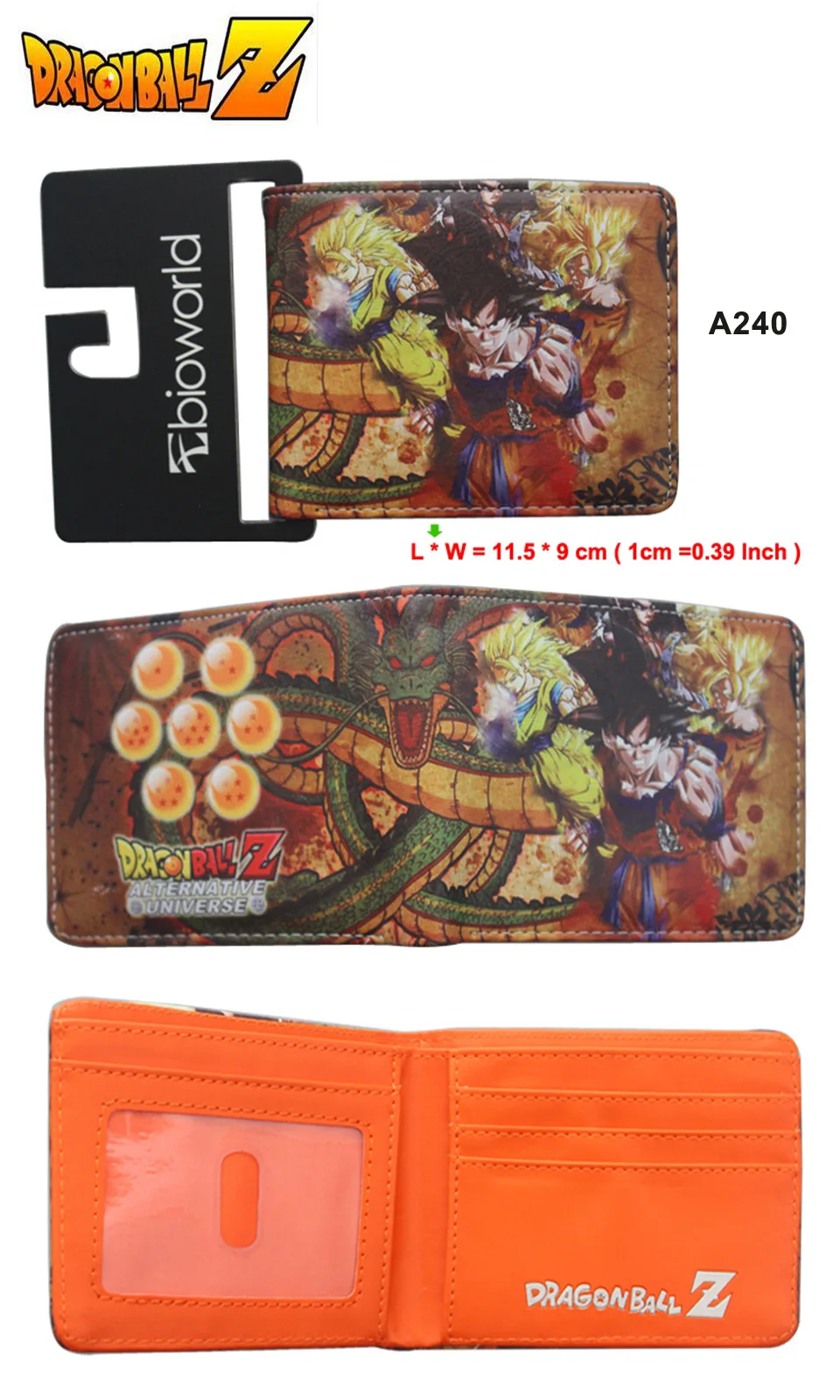 Новое прибытие высокого качества с рисунком аниме кошельки Dragonball кошелек короткие ПУ складной кошельки Кредитная карта кошельки