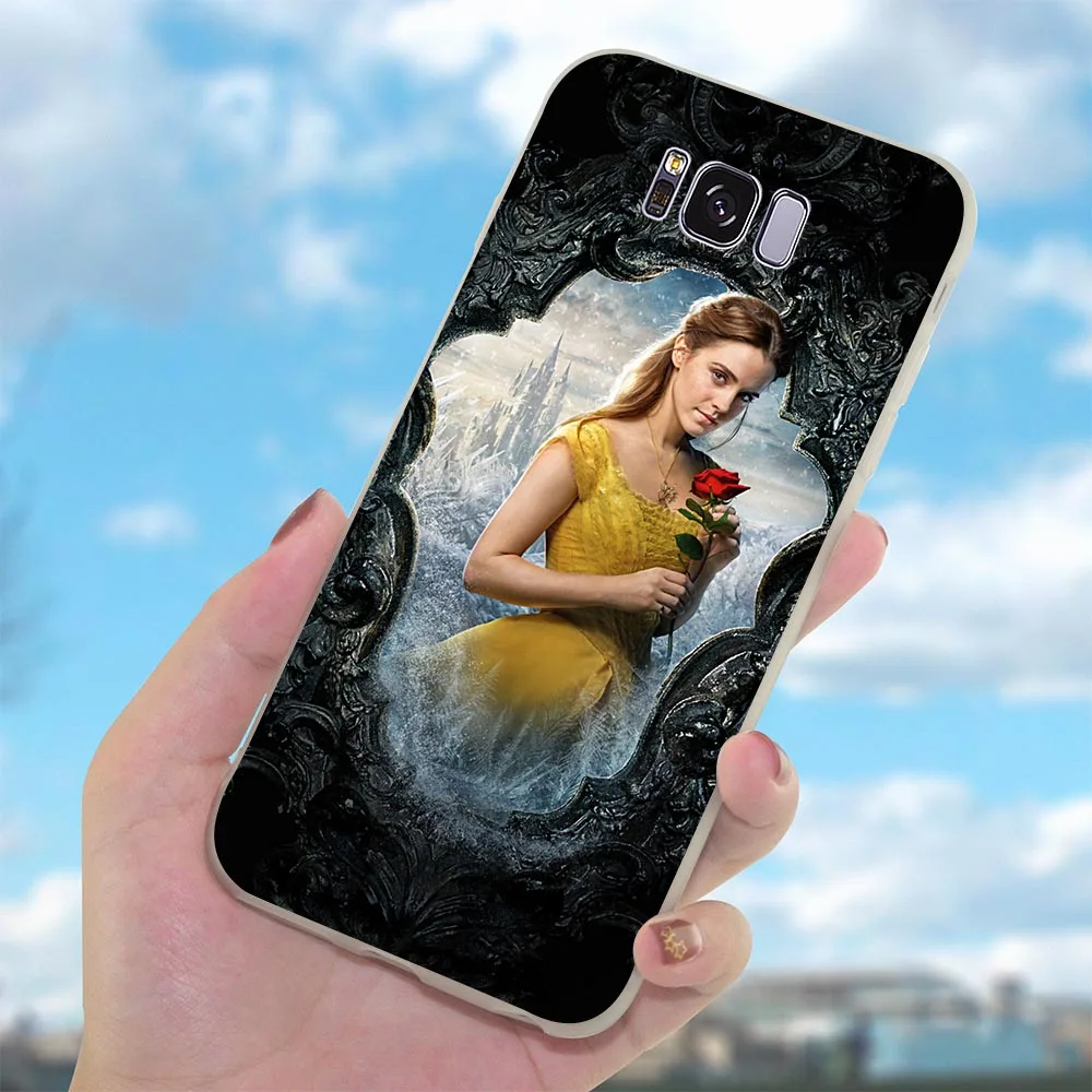 Мягкий чехол из ТПУ с красоты и рисунком мультфильма Красавица Чудовище для Galaxy