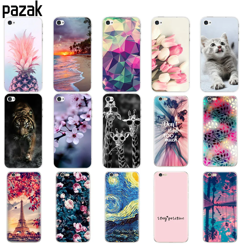 Чехол для iphone 5s 5 s se мягкий силиконовый чехол из ТПУ Apple 6 plus copa etui бампер