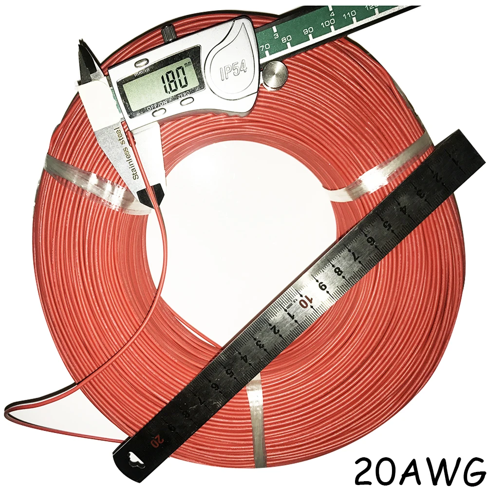 1 м силиконовый провод 12AWG 14AWG 15AWG 16AWG 18AWG 20AWG 22AWG 26AWG 28AWG 30AWG черный красный