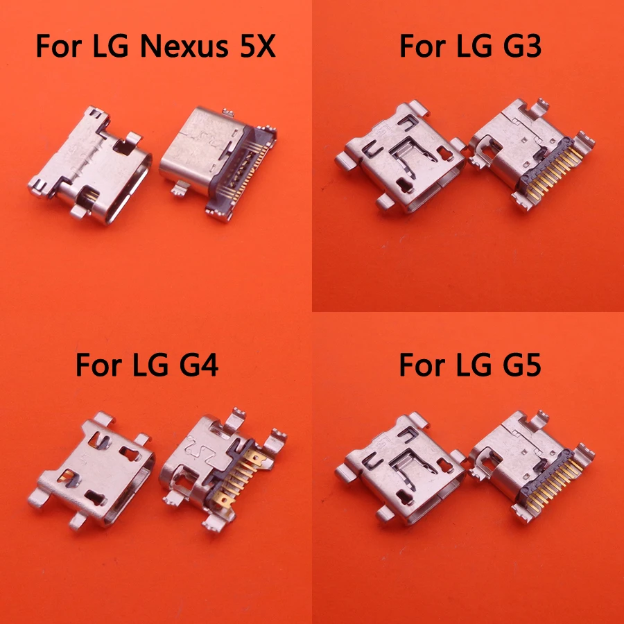 

2pcs/Lot For LG Nexus 5X G3 G4 G5 D850 D851 D855 VS985 LS990 Micro USB Charging Port Connector Plug Jack Socket Dock Repair Part