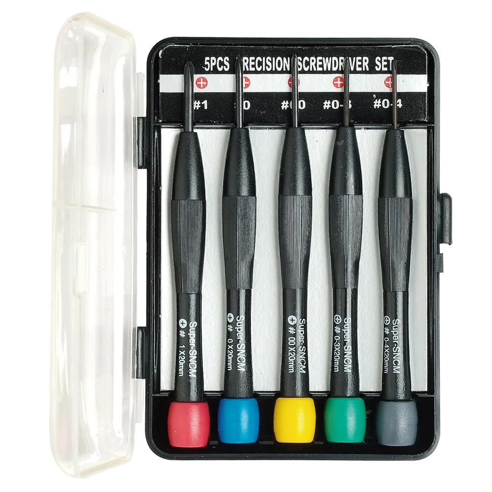 Pro'sKit 8PK-2063 5 шт. Прецизионный Универсальный крестообразный Электронный Набор отверток для ремонта часов ноутбуков