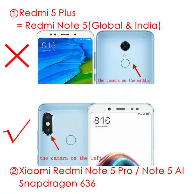 Оригинальный Redmi Note 5 Pro Чехол для задней крышки батареи корпус двери алюминий +