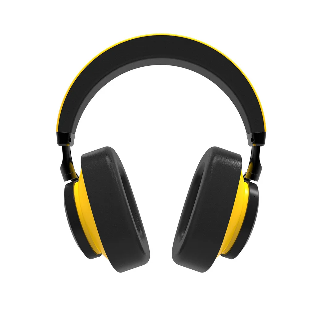 Цвет: желтый Bluedio T6 активный Шум шумоподавления наушники Беспроводной Bluetooth гарнитура с микрофоном для телефонов и музыка - Цвет: Цвет: желтый