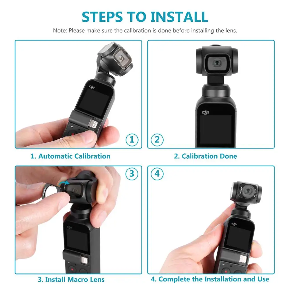 Макро объектив Neewer 10X совместимый с карманной камерой DJI OSMO конструкция магнитной