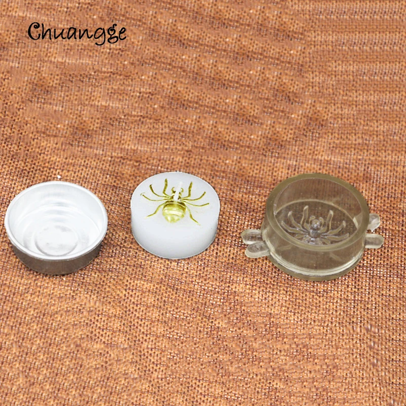 CHUANGGE Spider Candle плесень PC пластиковый цилиндр прессформы DIY ремесло свечи делая