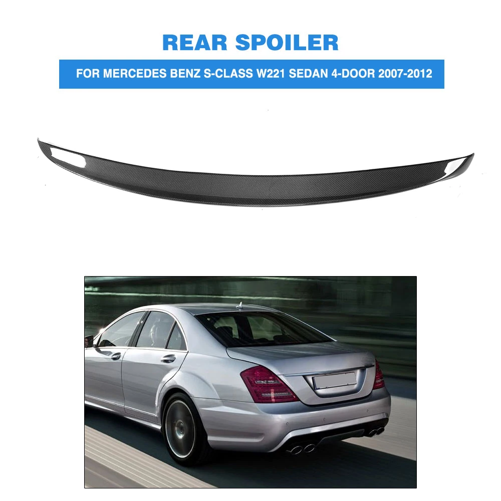 Отделение из углеродного волокна для Mercedes Benz S Class W221 S350 S400 S450 S500 S550 S600 S63 AMG Sedan 4