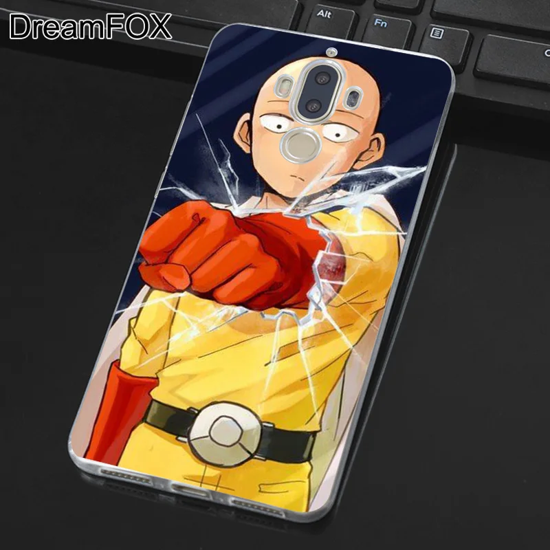 DREAMFOX M158 аниме отбеливатель One Punch Man Мягкий ТПУ силиконовый чехол для huawei mate 8 9 10 20 30