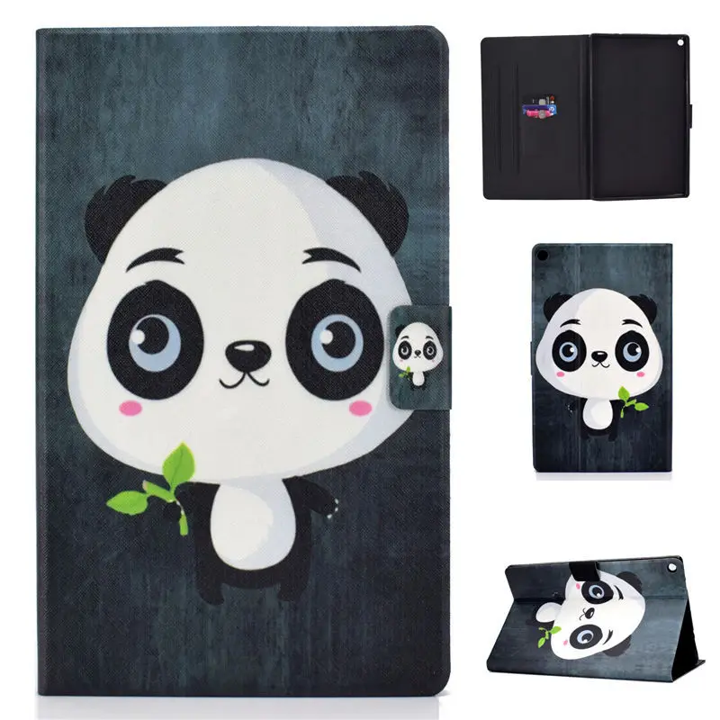 M019 Чехол с милым котом для Amazon Kindle Fire HD 10 чехол для Fire HD10 5th 7th Funda Tablet силиконовый чехол из искусственной кожи - Цвет: M019