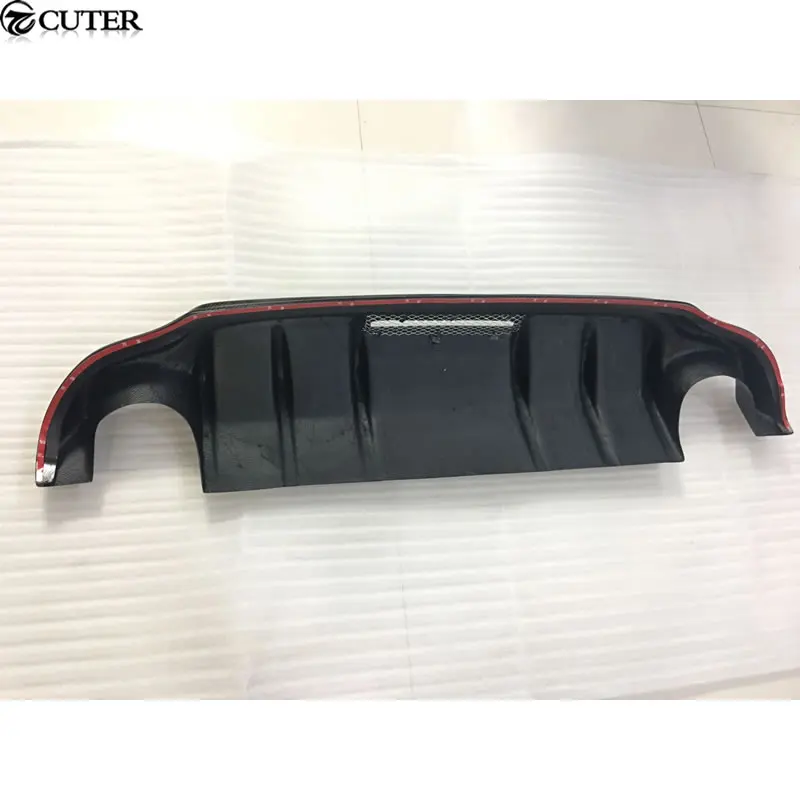 Q50 автомобильный Стайлинг карбоновое волокно задний бампер диффузор губа для