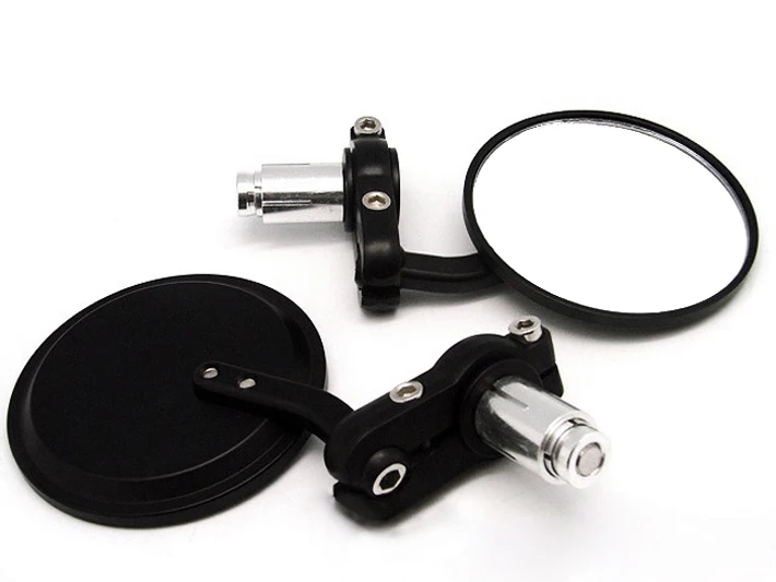 Черные зеркала на конце руля из углеродного волокна 7/8" круглые 3" для Honda CBR 900RR 900 CBR900RR