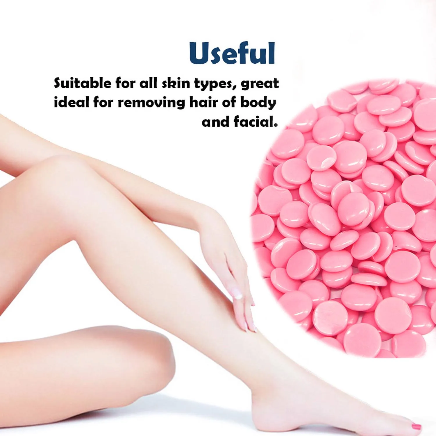 Набор для удаления волос 3 упаковки твердые восковые бобы депиляции с 20