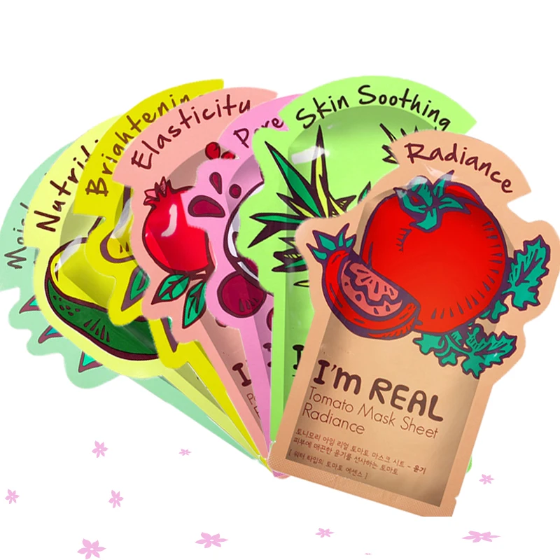 I'm REAL Tony moly маска для лица увлажняющая масляная контроль Отбеливание сокращение пор Корейская маска для лица Косметика 1 шт