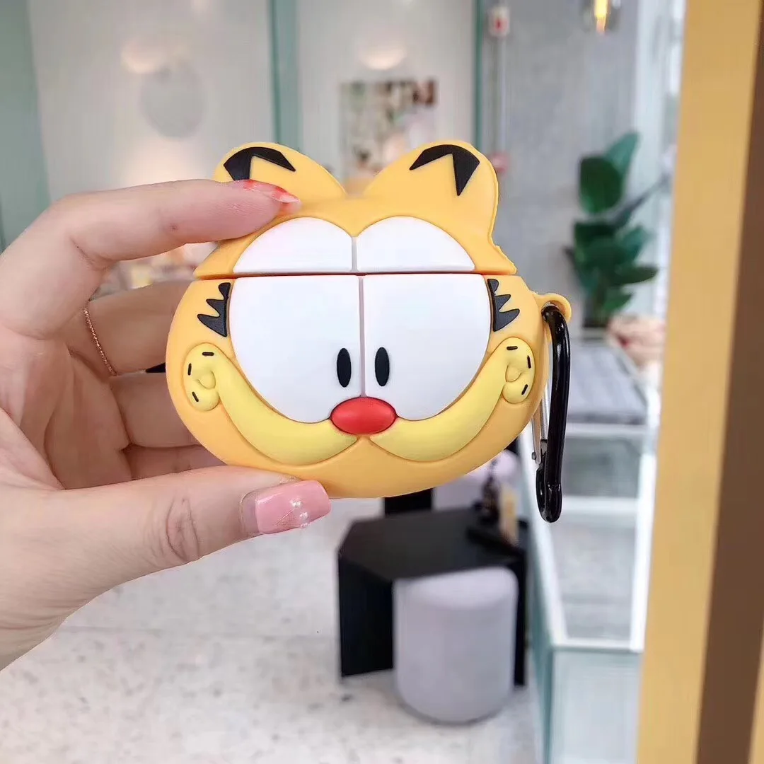 3D чехол для наушников для Airpods 2, чехол, силиконовый чехол с рисунком медведя из мультфильма, чехол для наушников Apple Air pods, 1 чехол для Earpods, брелок для ключей
