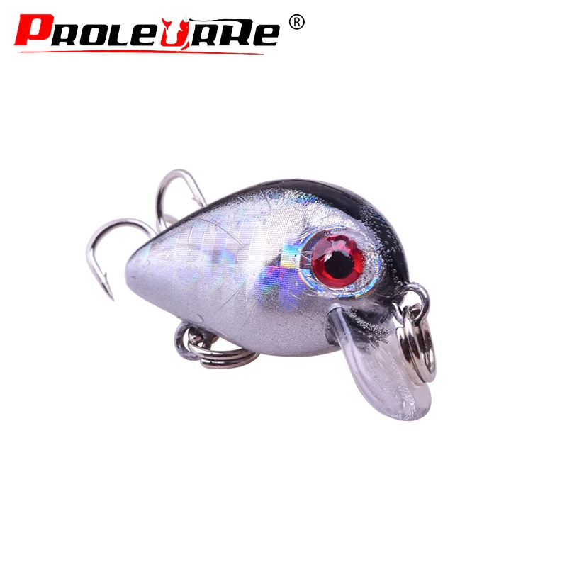 Купи 30mm 1.6g Crankbait Fishing Lure Artificial Hard Crank Bait Bass Fishing Wobblers Topwater Laser Minnow Lures fishing Tackle за 29 рублей в магазине AliExpress