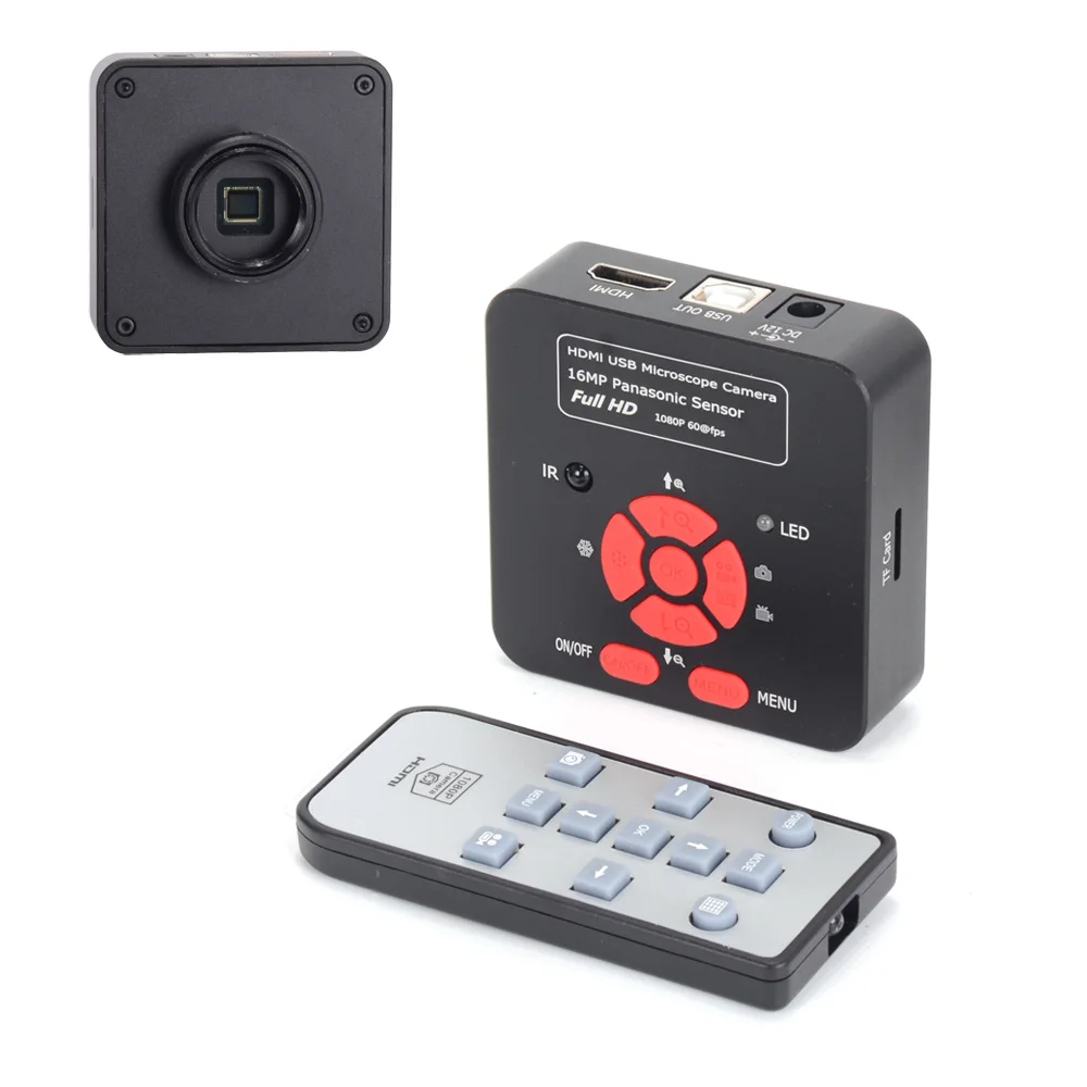 16 МП HDMI 1080P HD usb цифровой промышленный видео осмотр микроскоп камера набор TF карта