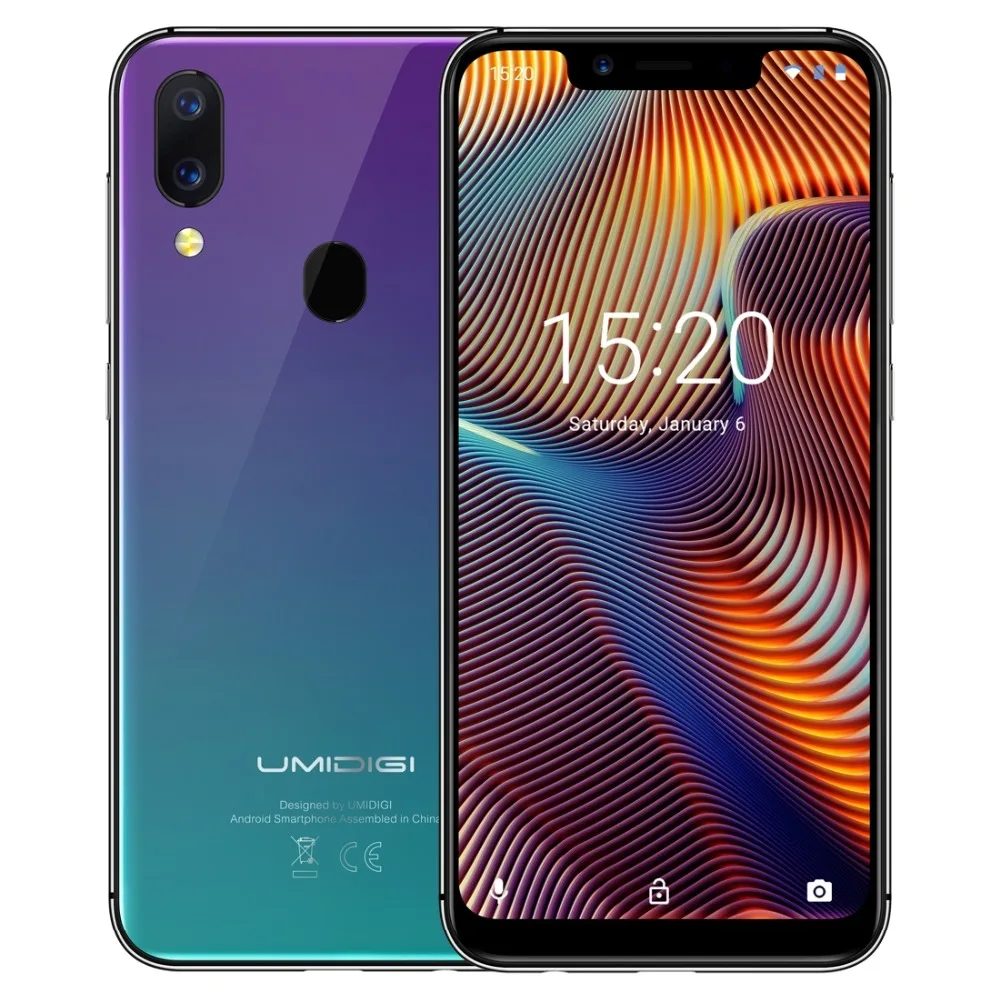 Мобильный телефон Umidigi A3 Pro 4G, Android 8,1, 3 Гб+ 32 ГБ, четырехъядерный, глобальная версия, смартфон, 12 Мп+ 5 МП, мобильный телефон с функцией распознавания лица