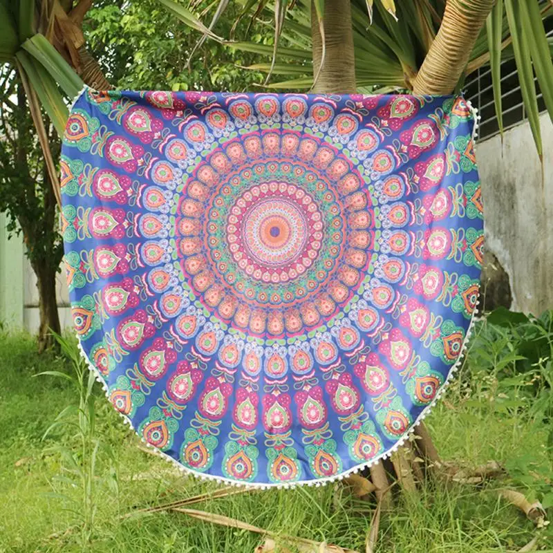 Чешские круглые Мандала индийский хиппи Гобелены пляжные Пледы Полотенца Йога