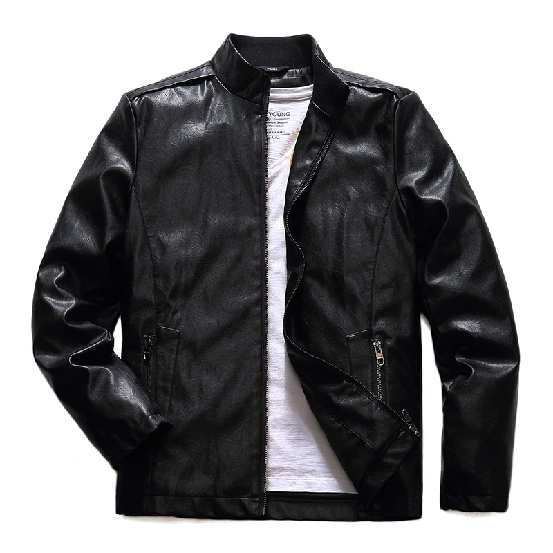 Новинка 2018 кожаная куртка размера плюс 8XL 7XL 6XL 5XL натуральная кожа овчина