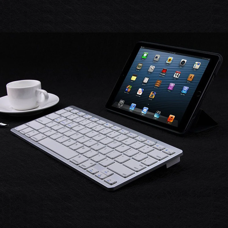 Wireless Keyboard Bluetooth 3.0 Ultra thin Quiet 78 keys Keyboards For IOS Android Tablet PC Windows iPad Smartphone | Компьютеры и