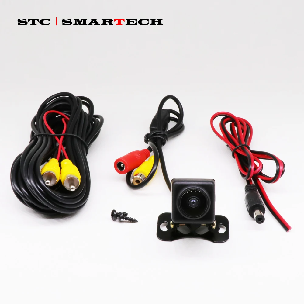 SMARTECH 180 градусов Автомобильная камера CCD объектив большая широкоугольная фронтальная камера без линии парковки, фронтальная боковая камера резервная камера