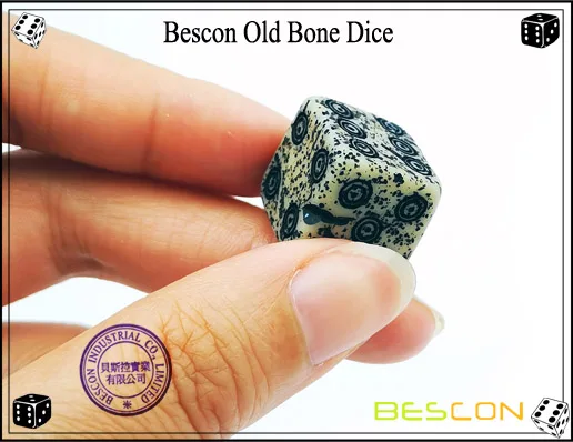 Bescon старомодные древние кости D6 16 мм 12 шт набор, 16 мм шестигранные штампы(12) каменные кости