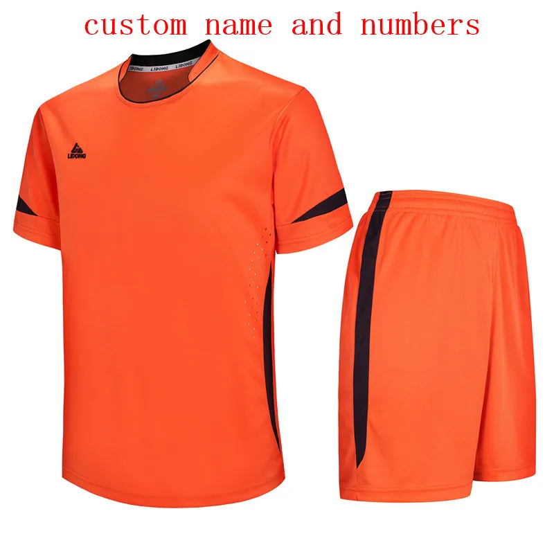 custom name numbers Lidong Для мужчин футбольная форма для мальчиков футбол одежда футбольные формы пользовательское имя номера надпись на футболке - Цвет: custom name numbers