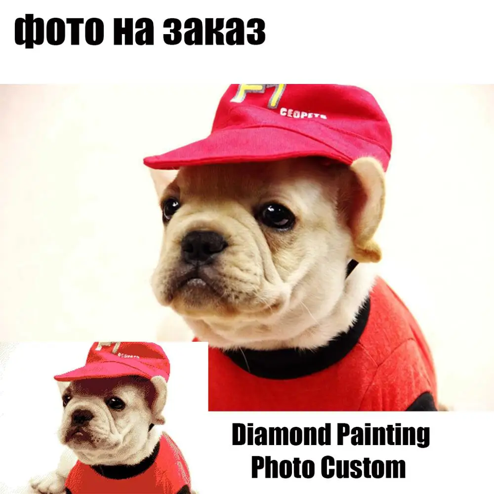 Индивидуальная фотография на заказ Алмазная Картина Вышивка Полный Круглый