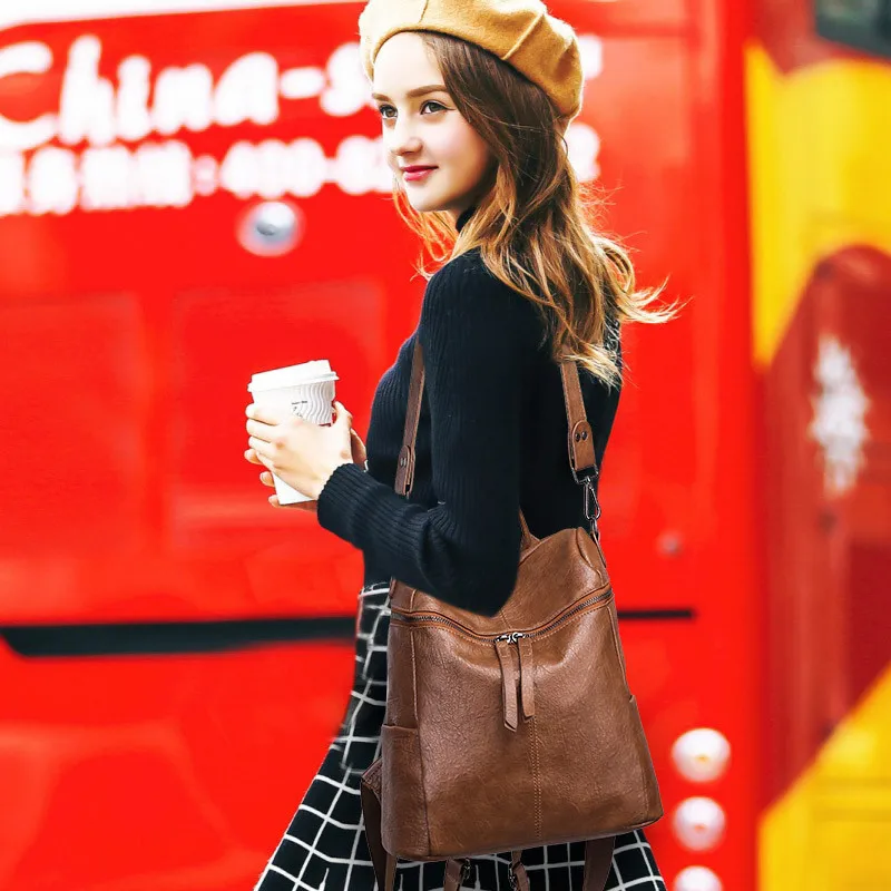 Модный женский рюкзак высокого качества Молодежные кожаные рюкзаки для девочек