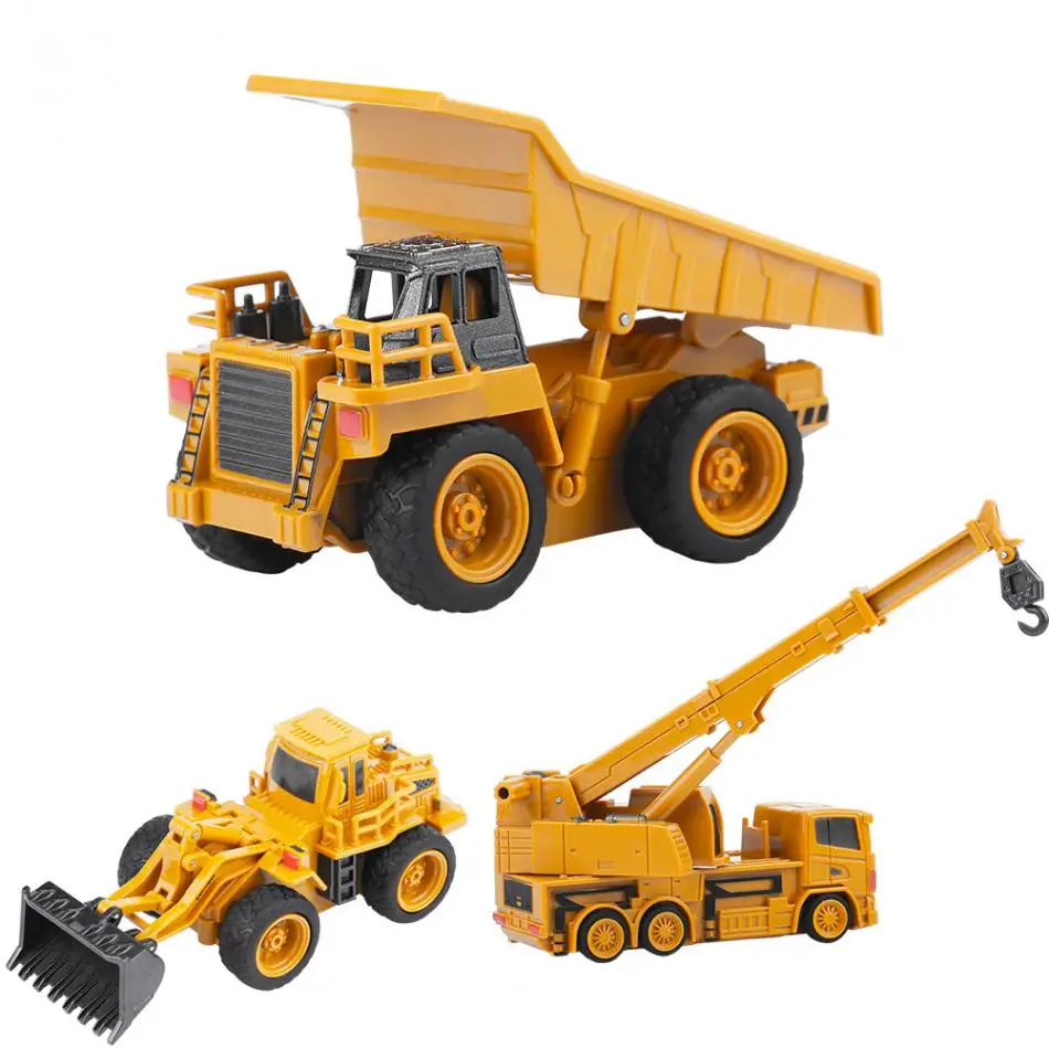 Новая игрушка RC Truck с дистанционным управлением Самосвал Для детей кран бульдозер экскаватор на дистанционном управлении электрическая Строительная игрушка