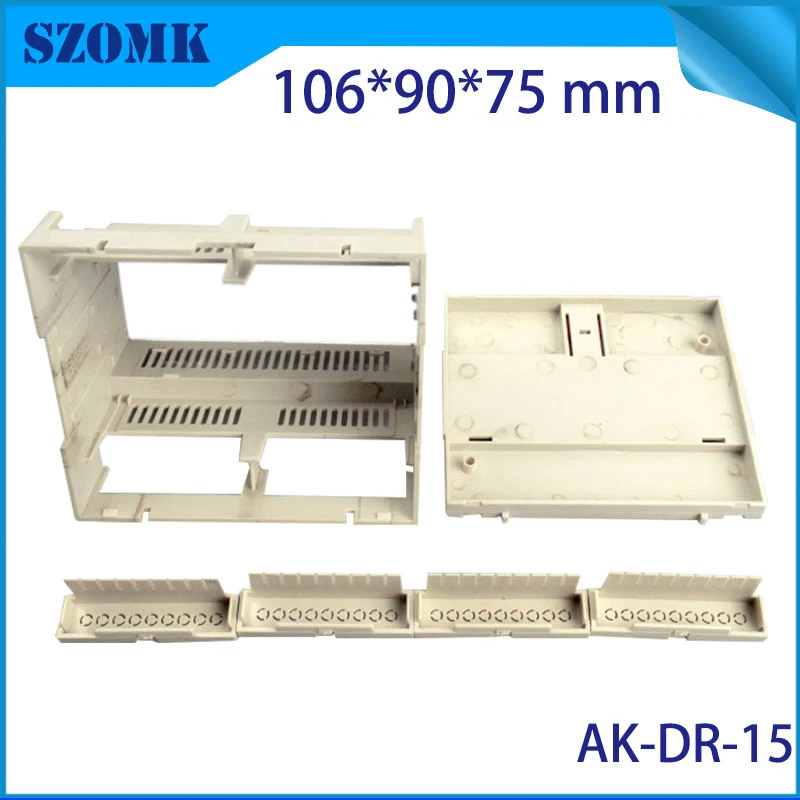 1 шт. abs корпус корпуса электроники для din риал ограждения шкаф рейка Защита от