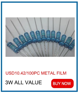 RXG24 500 Вт 0.01r мощный металлический корпус золотой алюминиевый чехол резистор 500 Вт 0.01ohm 5% резисторы 0.01R 500 Вт пользовательское значение