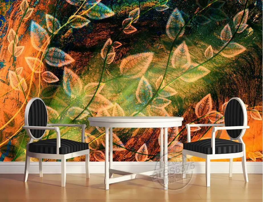 Фотообои на заказ абстрактная 3D-картина маслом в гостиную Защитная пленка для