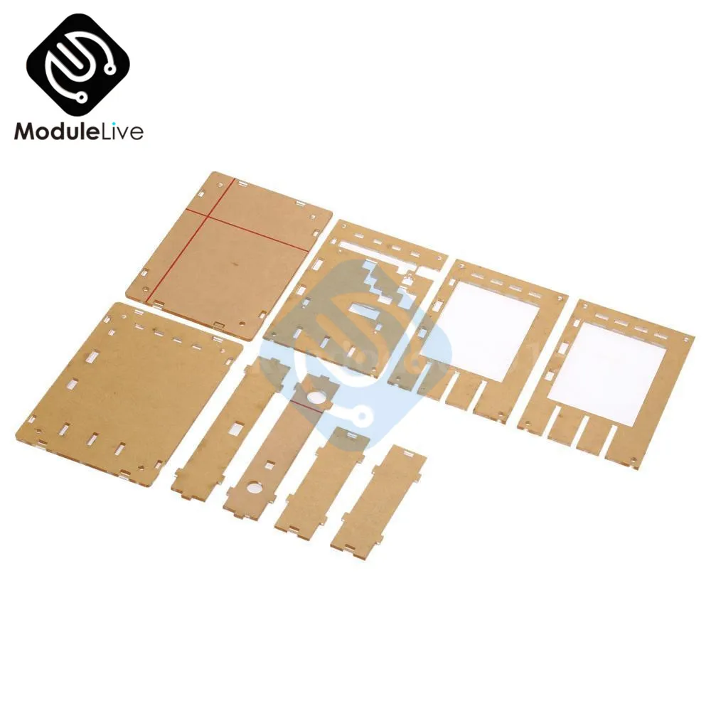 Прозрачный акриловый чехол Корпус для DSO138 2," цифровой осциллограф TFT DIY Kit